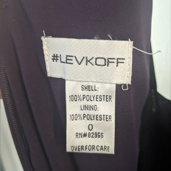 Levkoff Halter Spaghetti Strap Gown - Picture 5 of 5